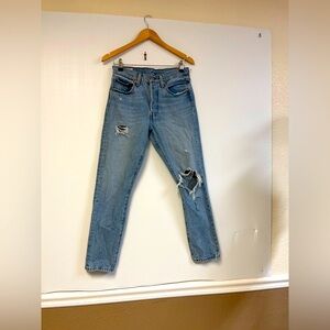Levi’s‎ 501 Skinny Jeans – “Can’t Touch This” Medium Wash – 27W 28L